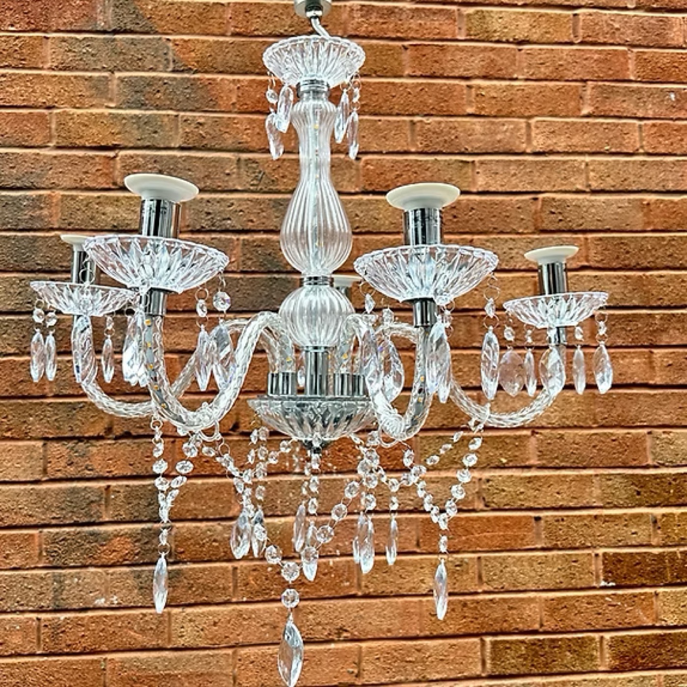 Crystal candelabra chandelier